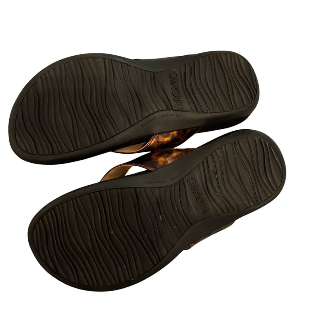 Vionic Hilda Tortoise Shell Flip Flop Sandals 6 - image 4